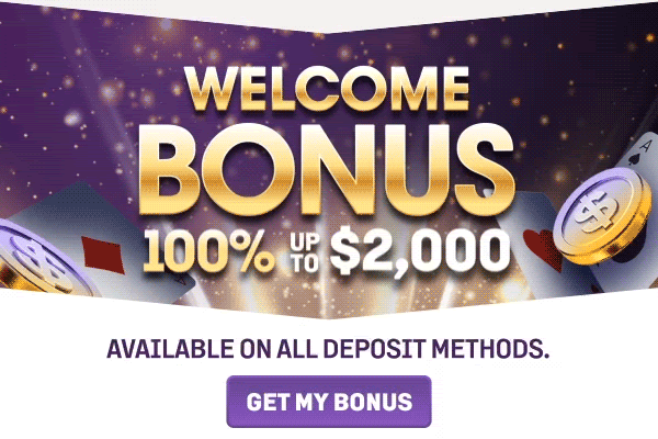Welcome bonus 100% up to $2000